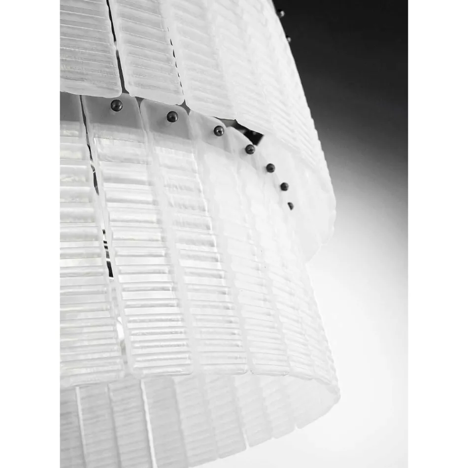 Nowoczesny żyrandol 36 świateł z włoskiego luksusowego ręcznie wykonanego szkła - Valadier Viadurini