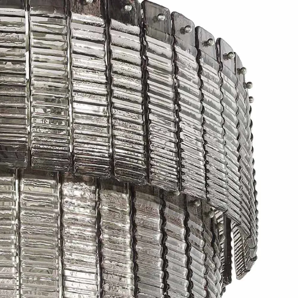 Nowoczesny żyrandol 36 świateł z włoskiego luksusowego ręcznie wykonanego szkła - Valadier Viadurini