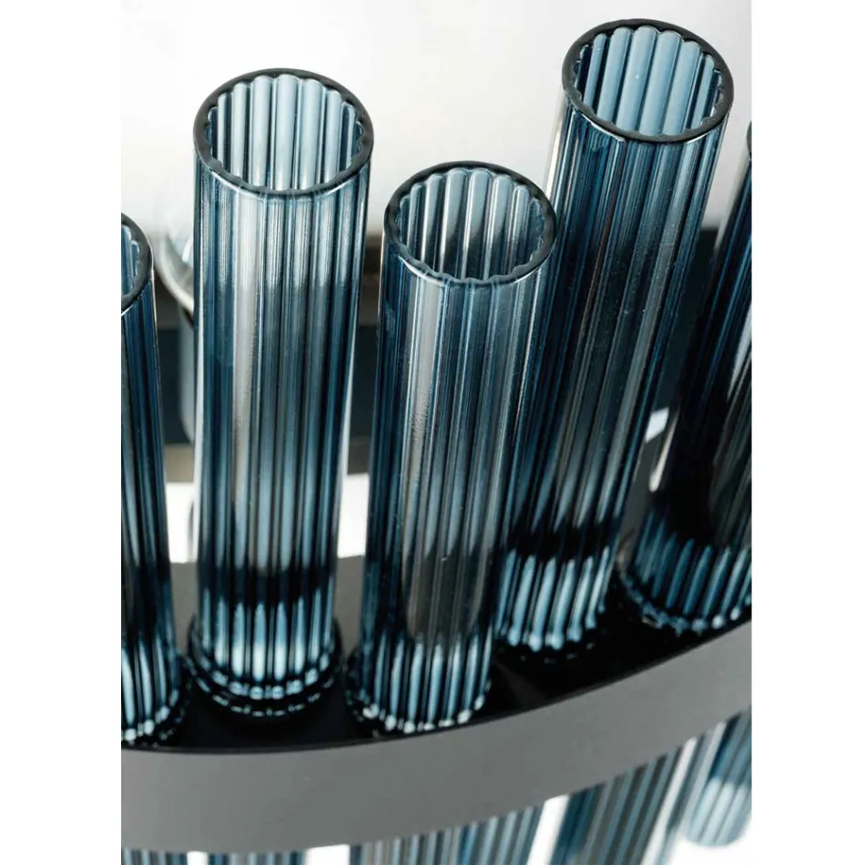 Nowoczesny luksusowy włoski żyrandol z dmuchanego szkła rzemieślniczego - Maesta Viadurini