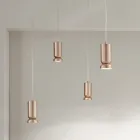 Nowoczesny żyrandol z malowanego proszkowo aluminium i regulowanego kabla - Buxus Viadurini