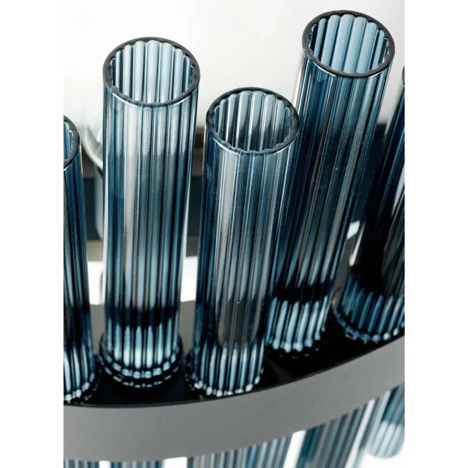 Nowoczesny włoski ręcznie robiony luksusowy żyrandol z dmuchanego szkła - Maesta Viadurini