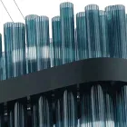 Nowoczesny żyrandol ze szkła dmuchanego i metalu włoskie rękodzieło - Maesta Viadurini