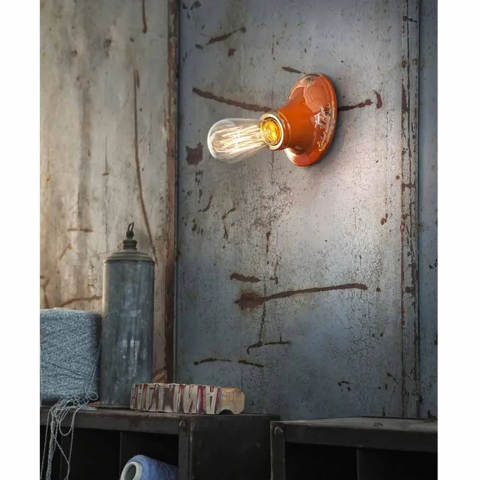 sufitowy Żyrandol rzemiosła retro vintage Ferroluce Viadurini