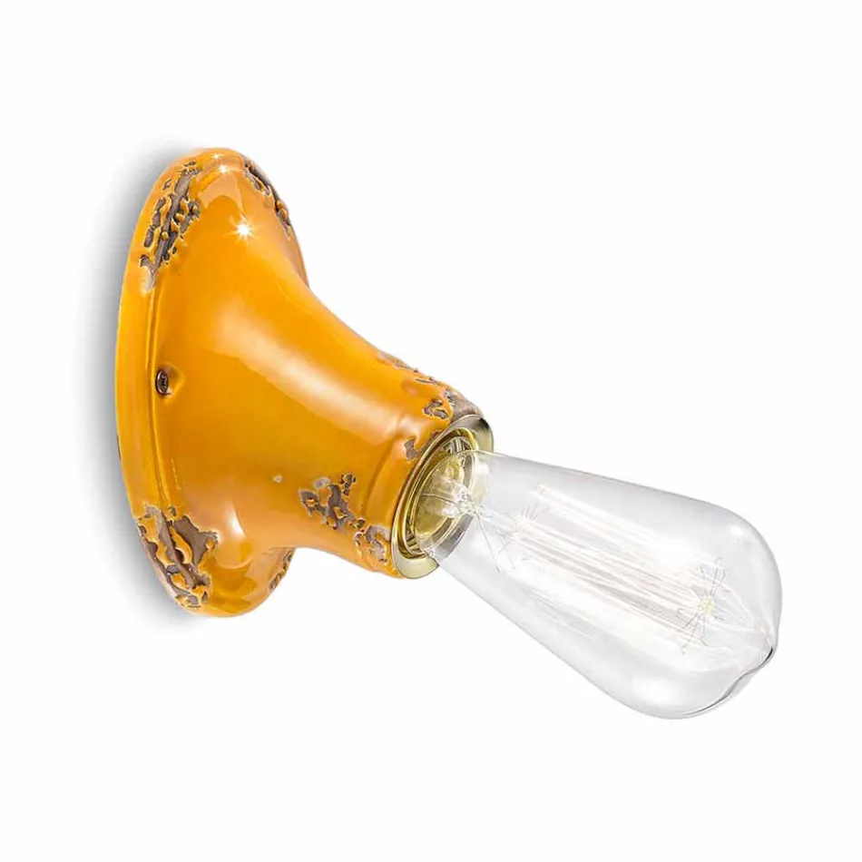 sufitowy Żyrandol rzemiosła retro vintage Ferroluce Viadurini