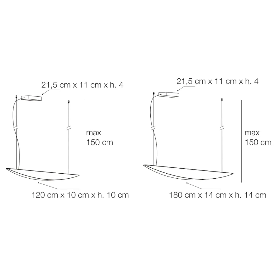 Żyrandol z recyklingowanego aluminium w różnych kolorach - Mila Viadurini