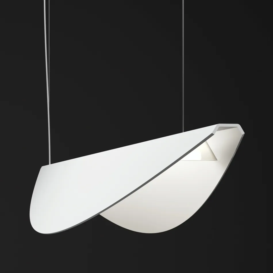 Żyrandol z recyklingowanego aluminium w różnych kolorach - Mila Viadurini