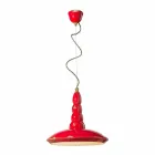 retro żyrandol wykonany ceramiczne zawieszenie Ferroluce Viadurini