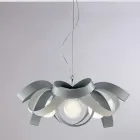 Biały metalowy żyrandol w stylu shabby chic do gustownego wystroju – Sea Viadurini