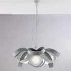 Biały metalowy żyrandol w stylu shabby chic do gustownego wystroju – Sea Viadurini