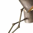 żyrandol w stylu przemysłowym w żelaza i mosiądzu Reporter Il Fanale Viadurini