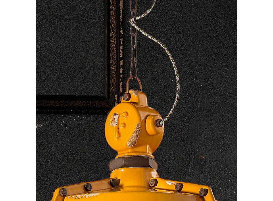 żyrandol w stylu industrial rocznika dzwon Jillian Ferroluce Viadurini
