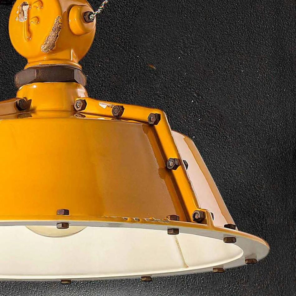 żyrandol w stylu industrial rocznika dzwon Jillian Ferroluce Viadurini