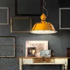 żyrandol w stylu industrial rocznika dzwon Jillian Ferroluce Viadurini