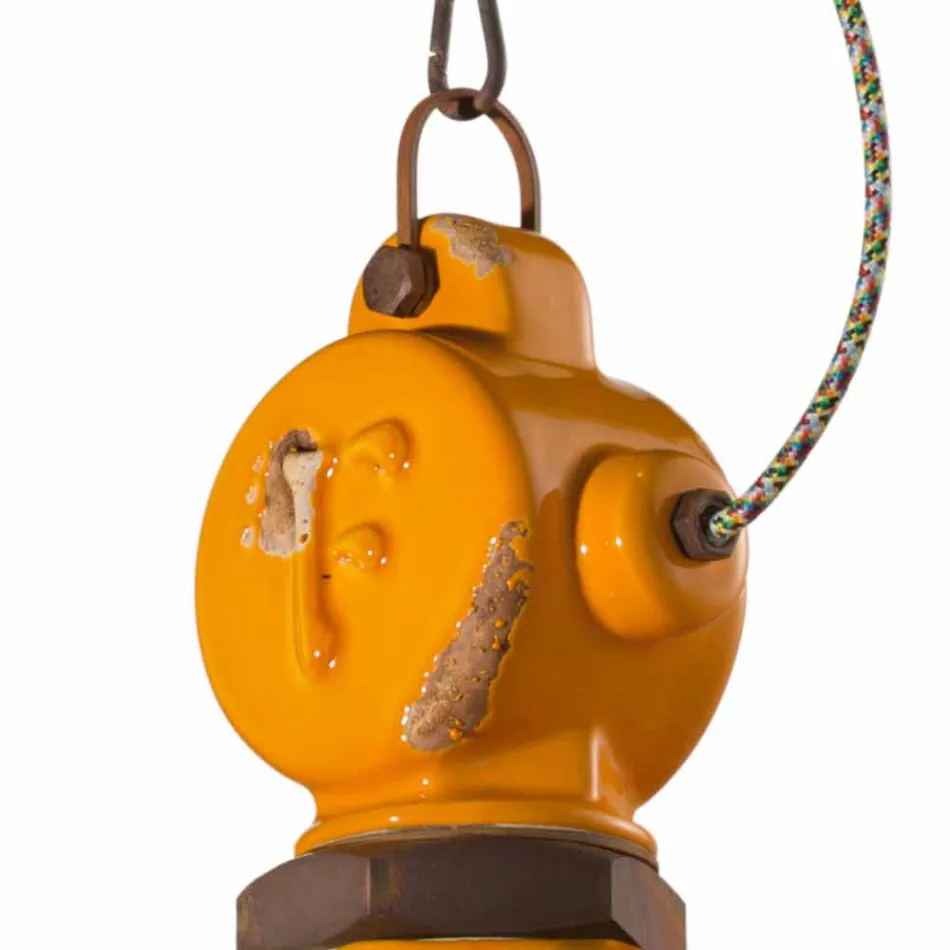 żyrandol w stylu industrial rocznika dzwon Jillian Ferroluce Viadurini