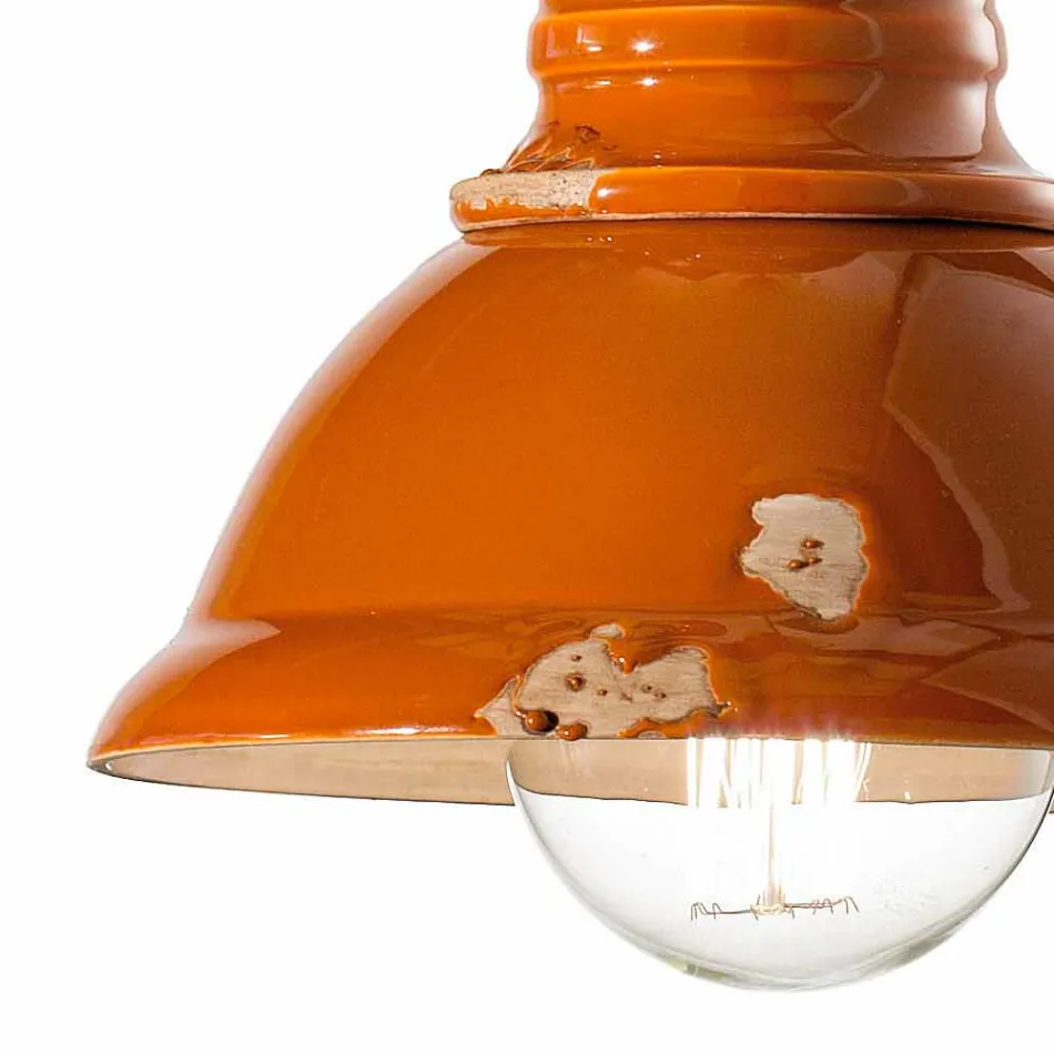 Żyrandol rocznika projektowania ceramiki ręcznie Cameron Ferroluce Viadurini