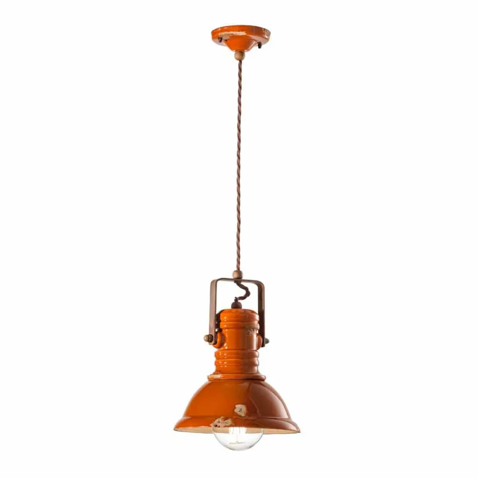 Żyrandol rocznika projektowania ceramiki ręcznie Cameron Ferroluce Viadurini