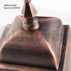 Latarnia zewnętrzna z aluminium i piaskowanego szkła Made in Italy - Alchemist Viadurini