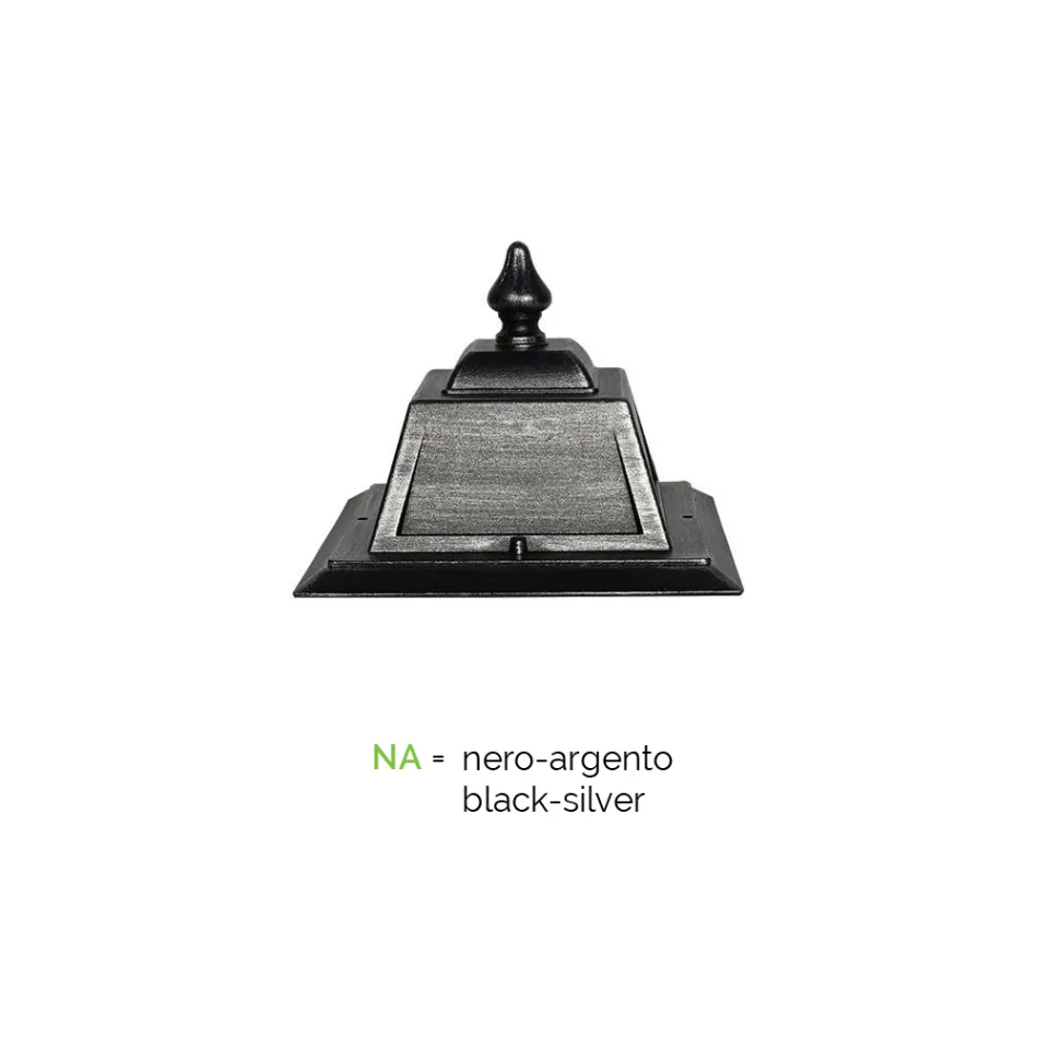 Latarnia morska 2 lampy w stylu vintage z aluminium Wyprodukowano we Włoszech - Dorota Viadurini