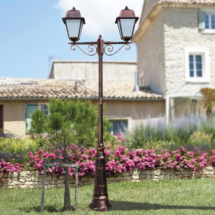 Latarnia morska 2 lampy w stylu vintage z aluminium Wyprodukowano we Włoszech - Dorota Viadurini