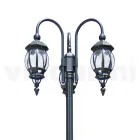Lamppost 3 Lights Styl Vintage z antracytowego aluminium Made in Italy - Empire Viadurini