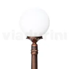 Lampa uliczna o wysokości 145 cm z czarnego akrylu i aluminium, wyprodukowana we Włoszech - Trovanero Viadurini