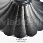 Lampa uliczna o wysokości 145 cm z czarnego akrylu i aluminium Made in Italy - Trovanero Viadurini