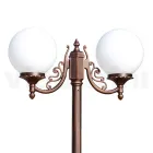 Lampa uliczna o wysokości 200 cm z czarnego akrylu i aluminium, wyprodukowana we Włoszech - Trovanero Viadurini