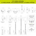 Lampa uliczna o wysokości 208 cm z białego akrylu i aluminium, wyprodukowana we Włoszech - Trovabianco Viadurini