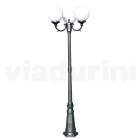 Lampa uliczna o wysokości 212 cm z akrylu i aluminium w kolorze antracytowym Wyprodukowano we Włoszech - Trovaantracite Viadurini