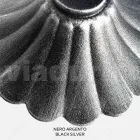 Lampa uliczna o wysokości 212 cm z czarnego akrylu i aluminium, wyprodukowana we Włoszech - Trovanero Viadurini