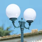 Lampa uliczna o wysokości 212 cm z czarnego akrylu i aluminium Made in Italy - Trovanero Viadurini