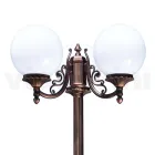Lampa uliczna o wysokości 230 cm z czarnego akrylu i aluminium Wyprodukowano we Włoszech - Trovanero Viadurini