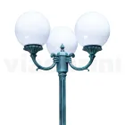 Lampa uliczna o wysokości 242 cm z czarnego akrylu i aluminium, wyprodukowana we Włoszech - Trovanero Viadurini