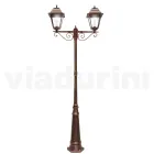 Lampa uliczna ogrodowa o wysokości 264 cm ze szkła i odlewanego ciśnieniowo aluminium - Alchemist Viadurini