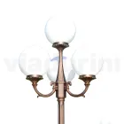 Lampa uliczna o wysokości 270 cm z czarnego akrylu i aluminium Wyprodukowano we Włoszech - Trovanero Viadurini