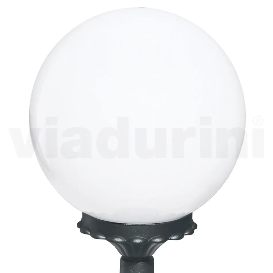 Lampa uliczna o wysokości 47 cm z akrylu i aluminium w kolorze antracytowym Wyprodukowano we Włoszech - Trovaantracite Viadurini