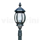 Niska lampa zewnętrzna z antracytowego aluminium Made in Italy - Impero Viadurini