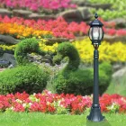 Niska lampa zewnętrzna z antracytowego aluminium Made in Italy - Impero Viadurini