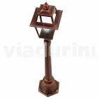 Niskie oświetlenie uliczne na zewnątrz w aluminium produkowane we Włoszech, Kristel Viadurini