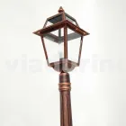 Niskie oświetlenie uliczne na zewnątrz w aluminium produkowane we Włoszech, Kristel Viadurini