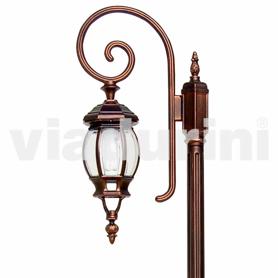 Klasyczna aluminiowa lampa ogrodowa Anika wykonana we Włoszech Viadurini