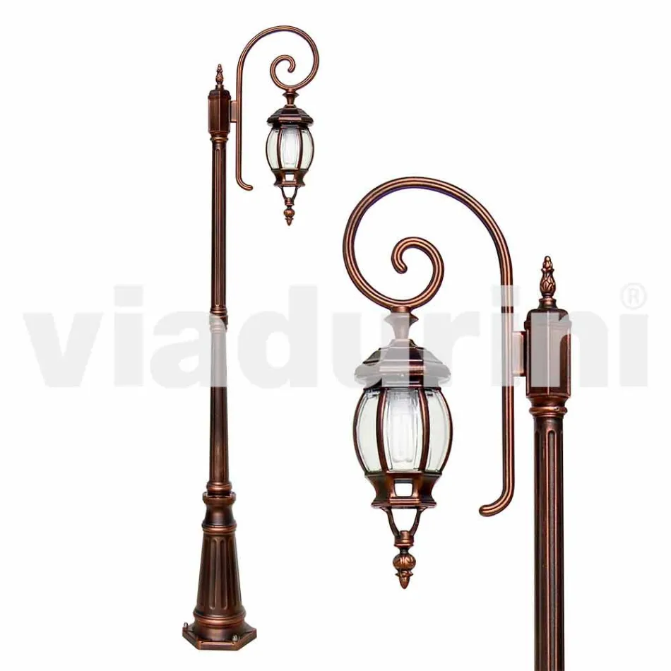 Klasyczna aluminiowa lampa ogrodowa Anika wykonana we Włoszech Viadurini