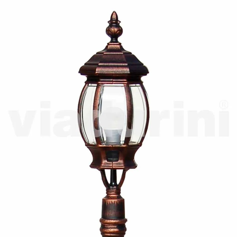 Lampa zewnętrzna z aluminiowym światłem wyprodukowanym we Włoszech, Anika Viadurini