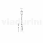 Lampa zewnętrzna z aluminiowym światłem wyprodukowanym we Włoszech, Anika Viadurini