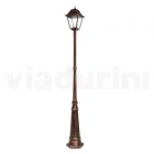 Lampa zewnętrzna o wysokości 252 cm ze szkła i odlewanego ciśnieniowo aluminium - Alchemist Viadurini