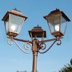 Lampa zewnętrzna o wysokości 296 cm ze szkła i odlewanego ciśnieniowo aluminium - Alchemist Viadurini