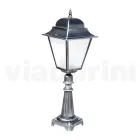 Lampa zewnętrzna o wysokości 85 cm ze szkła i odlewanego ciśnieniowo aluminium - Alchemist Viadurini