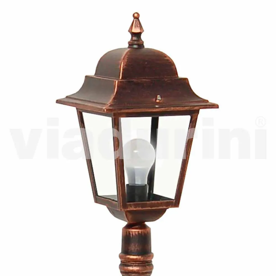 Niska aluminiowa lampa zewnętrzna wykonana we Włoszech, Aquilina Viadurini