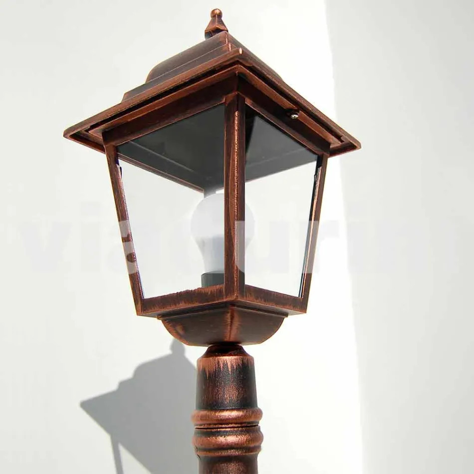 Niska aluminiowa lampa zewnętrzna wykonana we Włoszech, Aquilina Viadurini