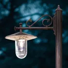 Latarnia zewnętrzna z klasycznego, ręcznie malowanego, zdobionego aluminium - Genua Viadurini